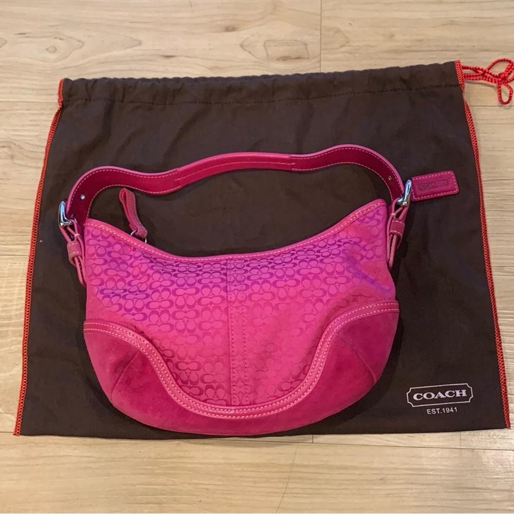 Coach Fuchsia Small Shoulder Bag